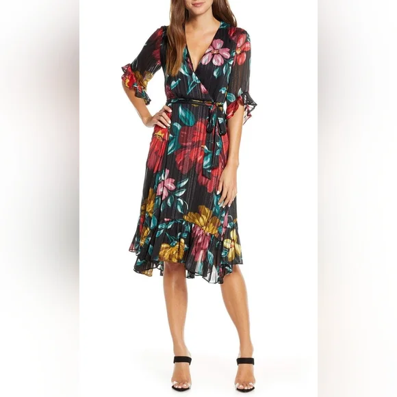 Maison Tara | Dresses | Maison Tara Floral Multi Metallic Surplice Ruffled Dress | Poshmark Maison Tara | Dresses | Maison Tara Floral Multi Metallic Surplice Ruffled Dress | Poshmark